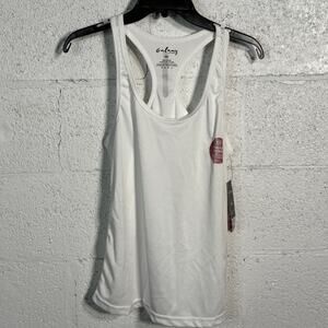 Galaxy By Harvic Women's Moisture Wicking Racerback Tanks white medium